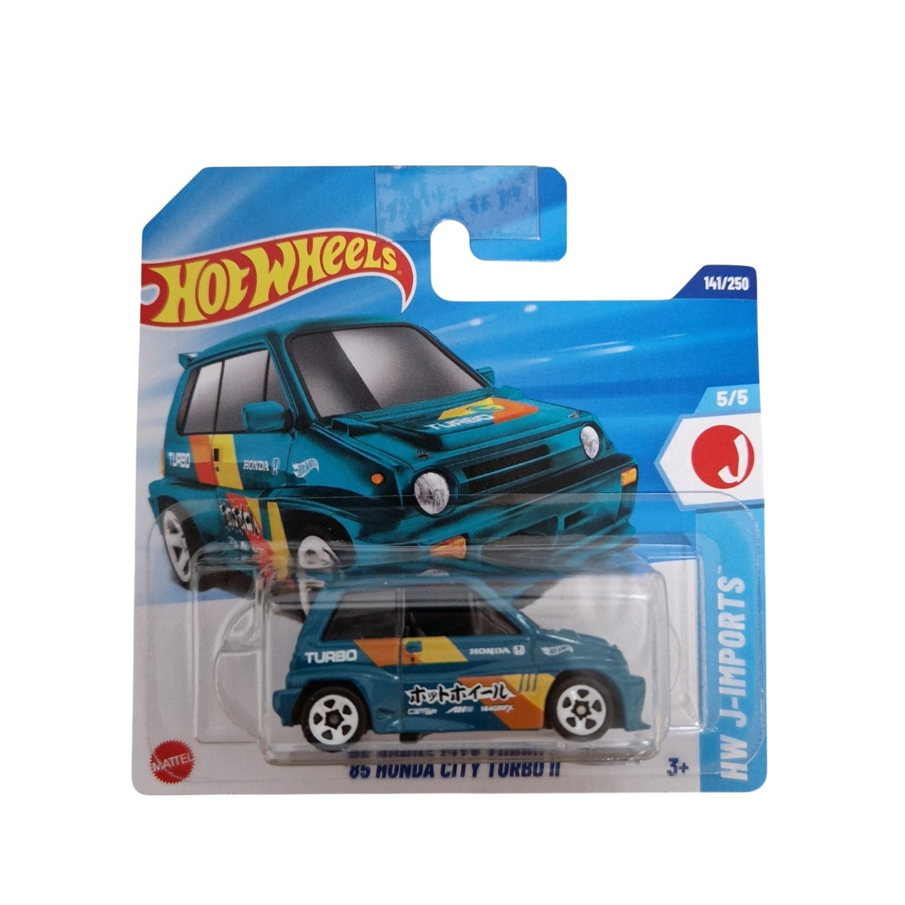 Hot Wheels - '85 Honda City Turbo II - HW J-Imports 5/5 - Scale 1/64 Approximately