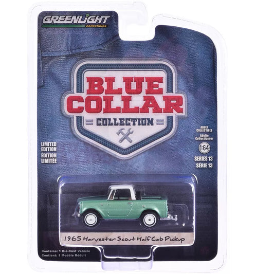 Greenlight - International Harvester Scout Half Cab 1965 - Greenlight - Échelle 1/64 - Série Blue Collar