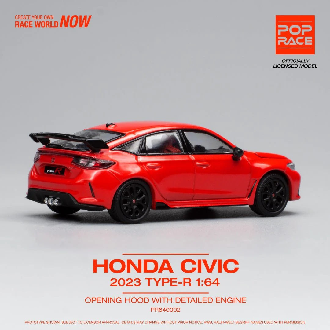 Pop Race - Honda Civic Type R FL-5 Rouge Échelle 1/64 PR64-02