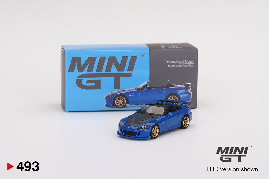 Mini GT - Honda S2000 (AP2) Mugen Monte Carlo Bleu Nacré Conduite à droite - Échelle 1/64 MGT00493-R