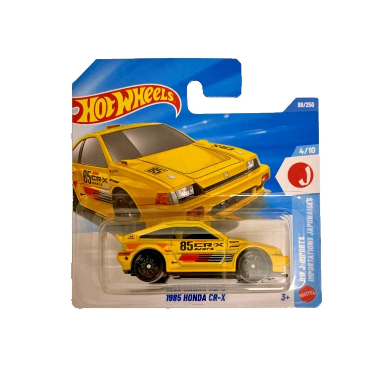 Hot Wheels - 1995 Honda CR-X - HW J-Imports 4/10 - 1/64 Scale Approx.