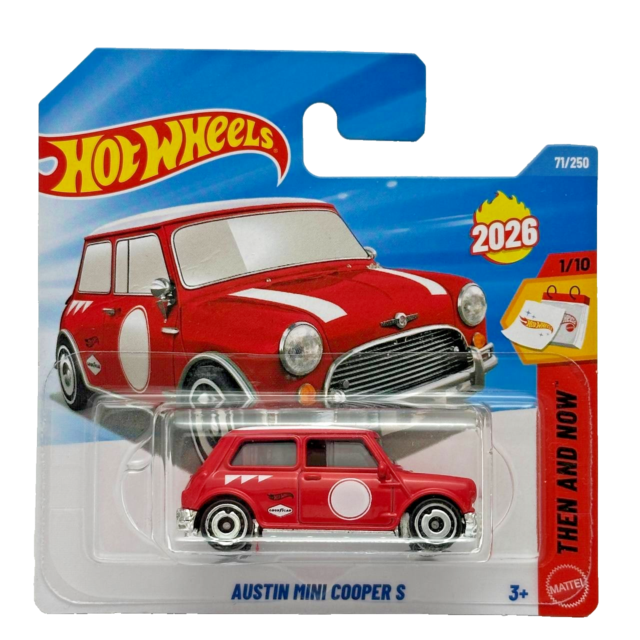 Hot Wheels - Austin Mini Cooper S Red - HW Then And Now 1/10 - 1/64 Scale Approx.