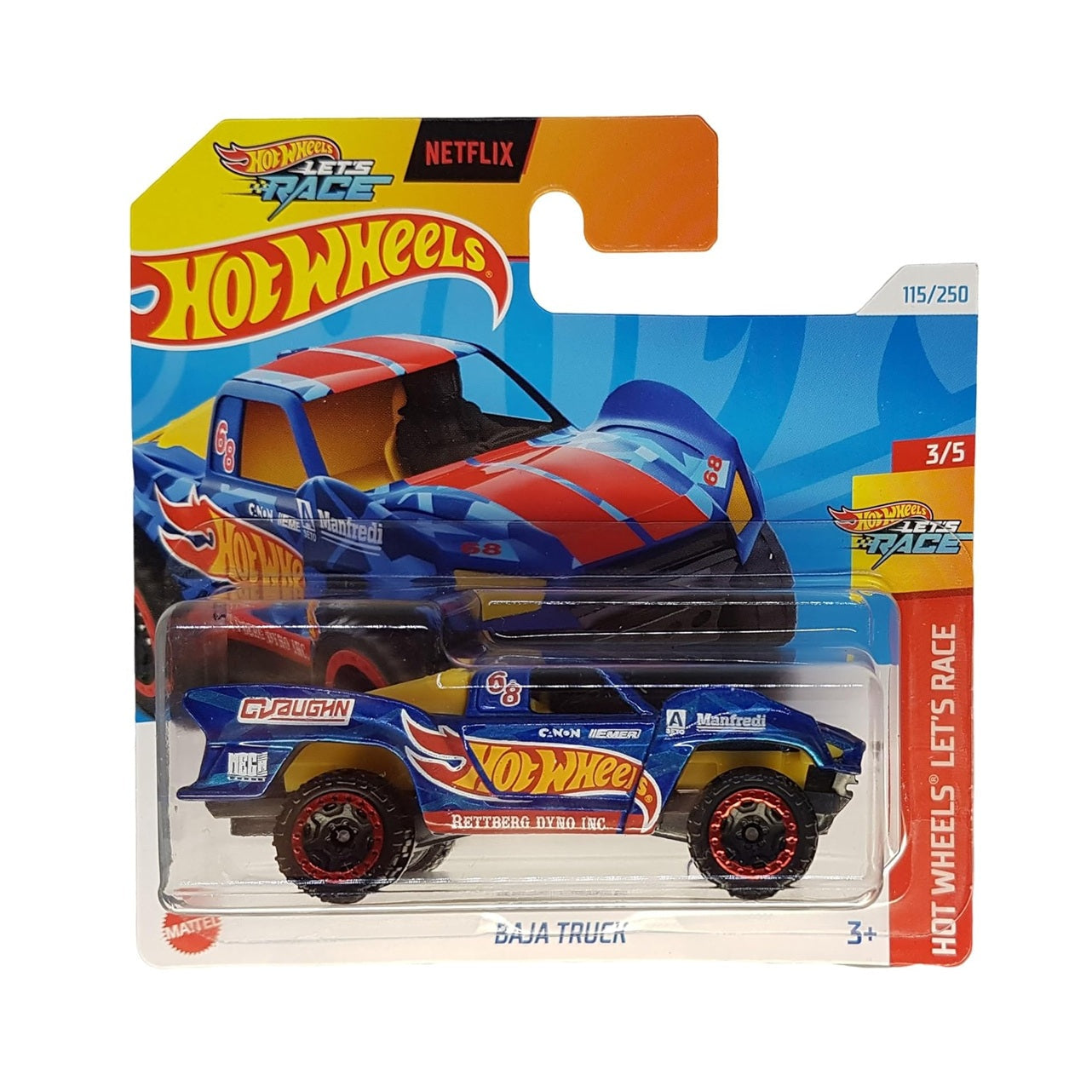 Hot Wheels - Baja Truck - HW Let's Race 3/5 - Scale 1/64 Approx