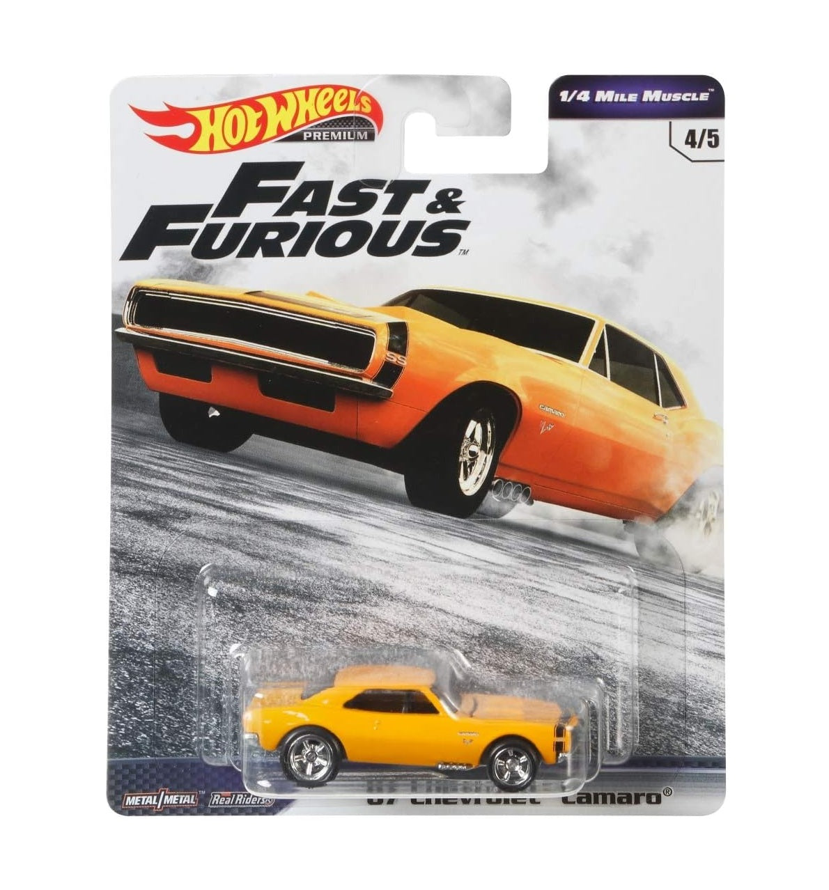 Hot Wheels Premium - '67 Chevrolet Camaro Fast & Furious - Scale 1/64
