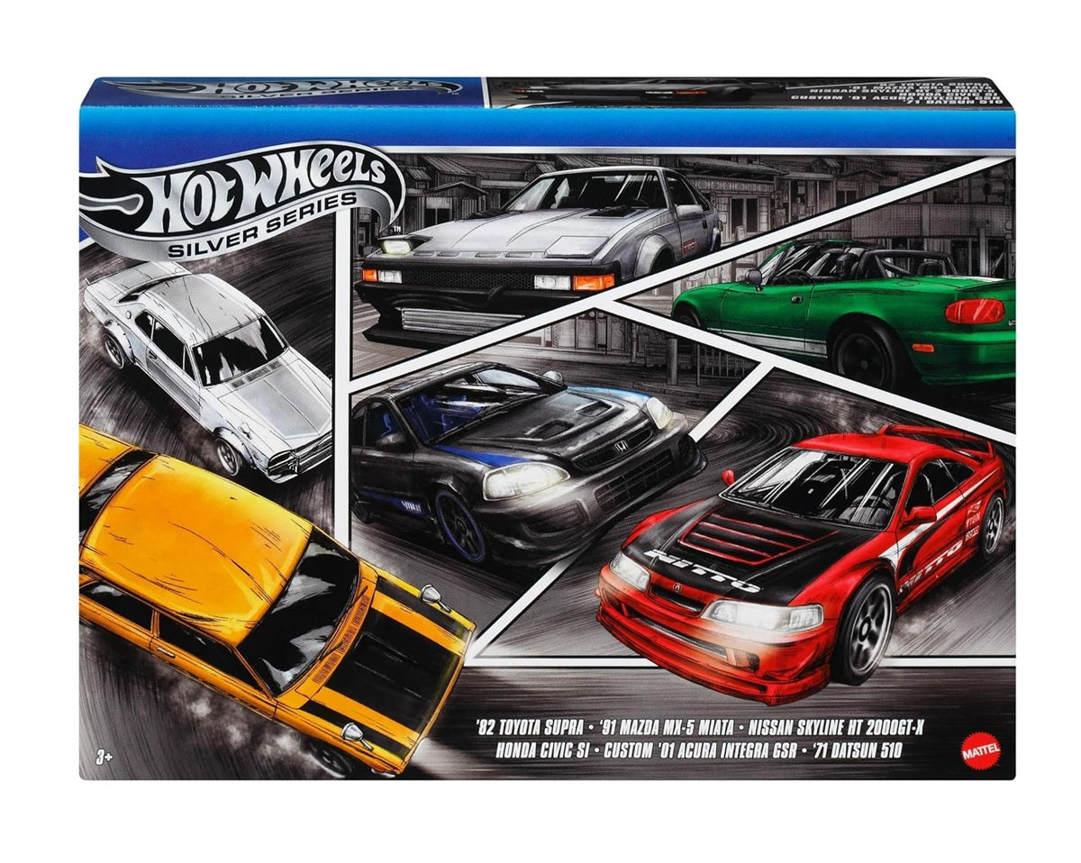 Hot Wheels - Set Streets of Japan - Silver Series - 1/64 Scale – 1