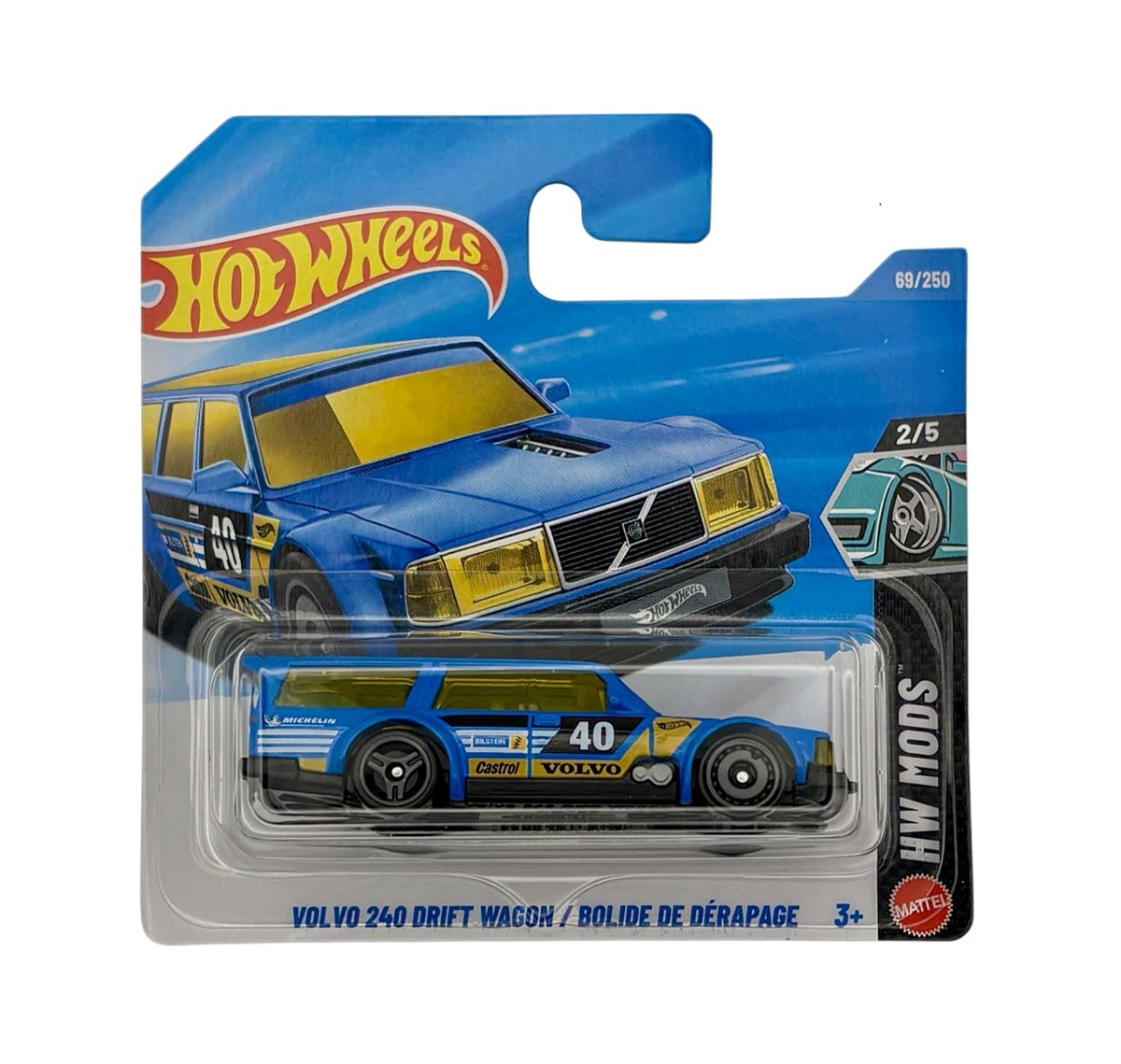 Hot Wheels - Volvo 240 Drift Wagon - HW Mods 2/5 - 1/64 Scale Approx.