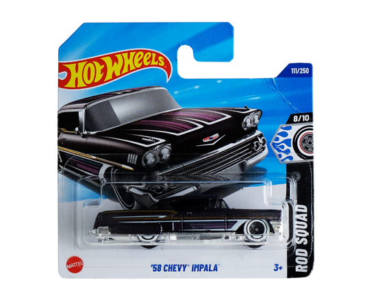 Hot Wheels - Chevy Impala '58 - HW Rod Squad 8/10 - Échelle 1/64 environ