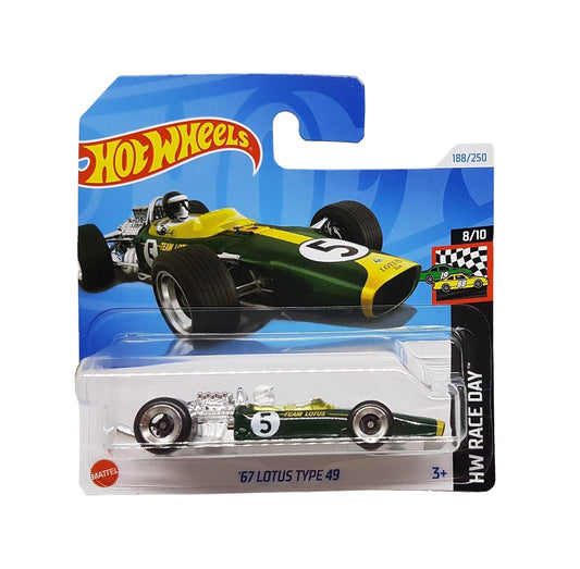 Hot Wheels - Lotus Type 49 '67 - Journée de course HW 8/10 - Échelle 1/64 environ