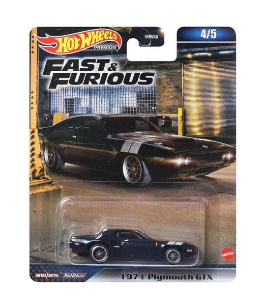 Hot Wheels Premium - Plymouth GTX 1971 Fast & Furious - Échelle 1/64