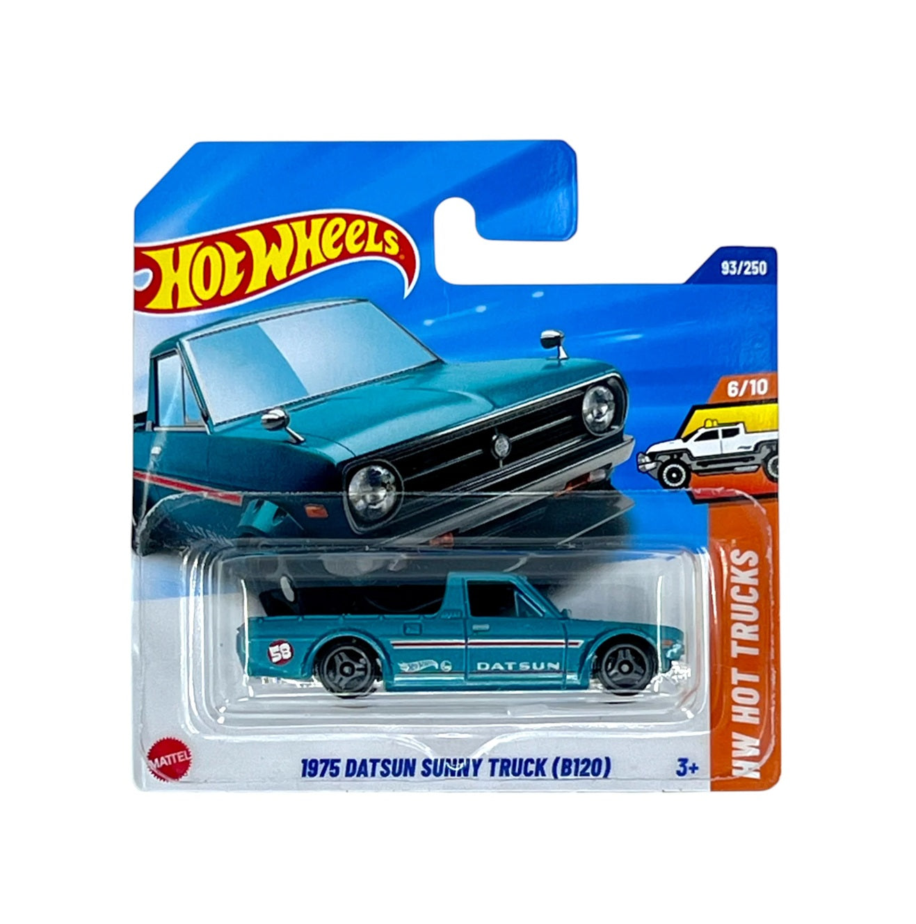 Hot Wheels - 1975 Datsun Sunny Truck (B120) - HW Hot Trucks 6/10 - Scale 1/64 Approximately
