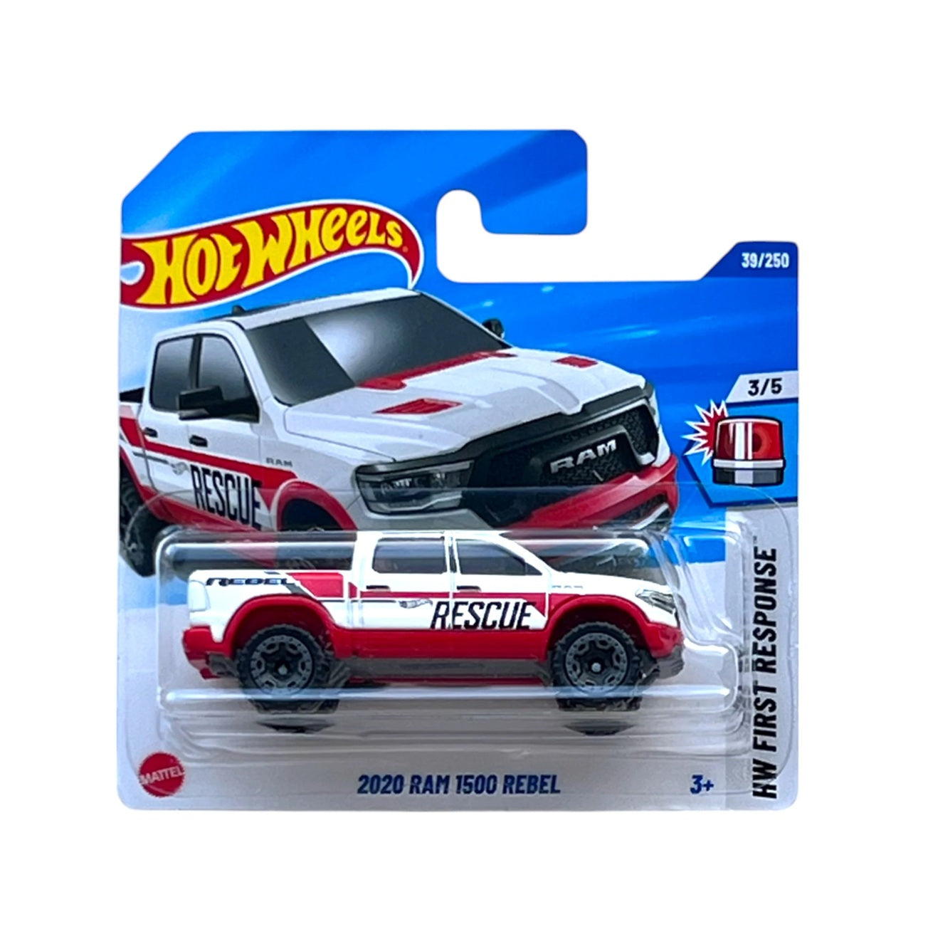 Hot Wheels - Ram 1500 Rebel 2020 - HW First Response 3/5 - Échelle 1/64 environ