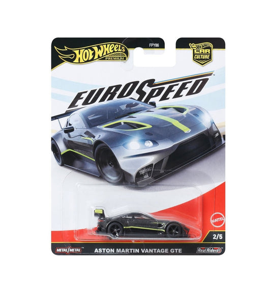 Hot Wheels Premium - Aston Martin Vantage GTE - Série Euro Speed - Car Culture - Échelle 1/64