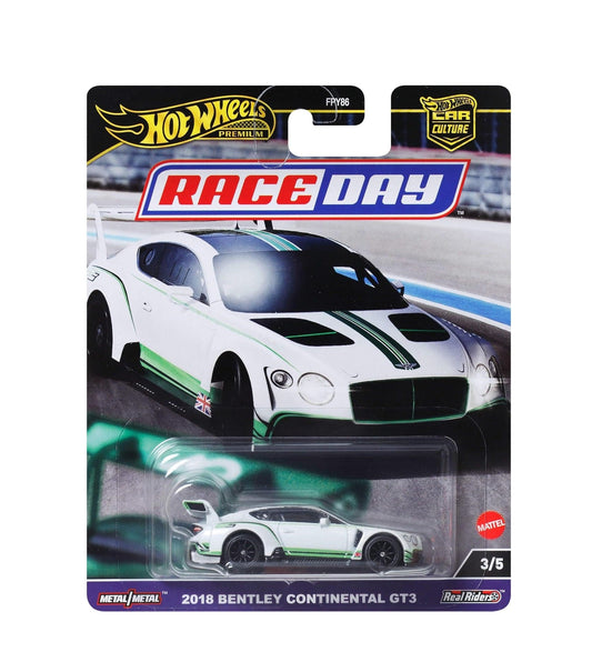 Hot Wheels Premium - Bentley Continental GT3 2018 - Série Car Culture Race Day - Échelle 1/64