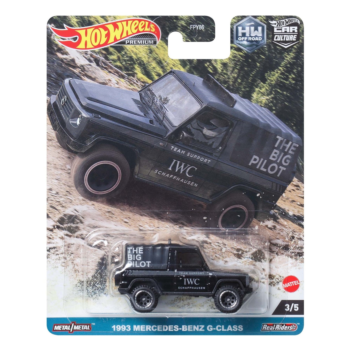 Hot Wheels Premium - Mercedes-Benz Classe G IWC 1993 - Série Car Culture - Échelle 1/64