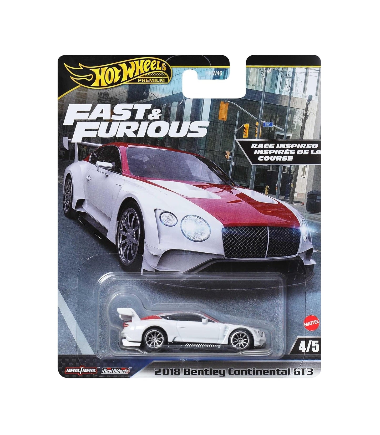 Hot Wheels Premium - Bentley Continental GT3 Fast & Furious 2018 - Échelle 1/64