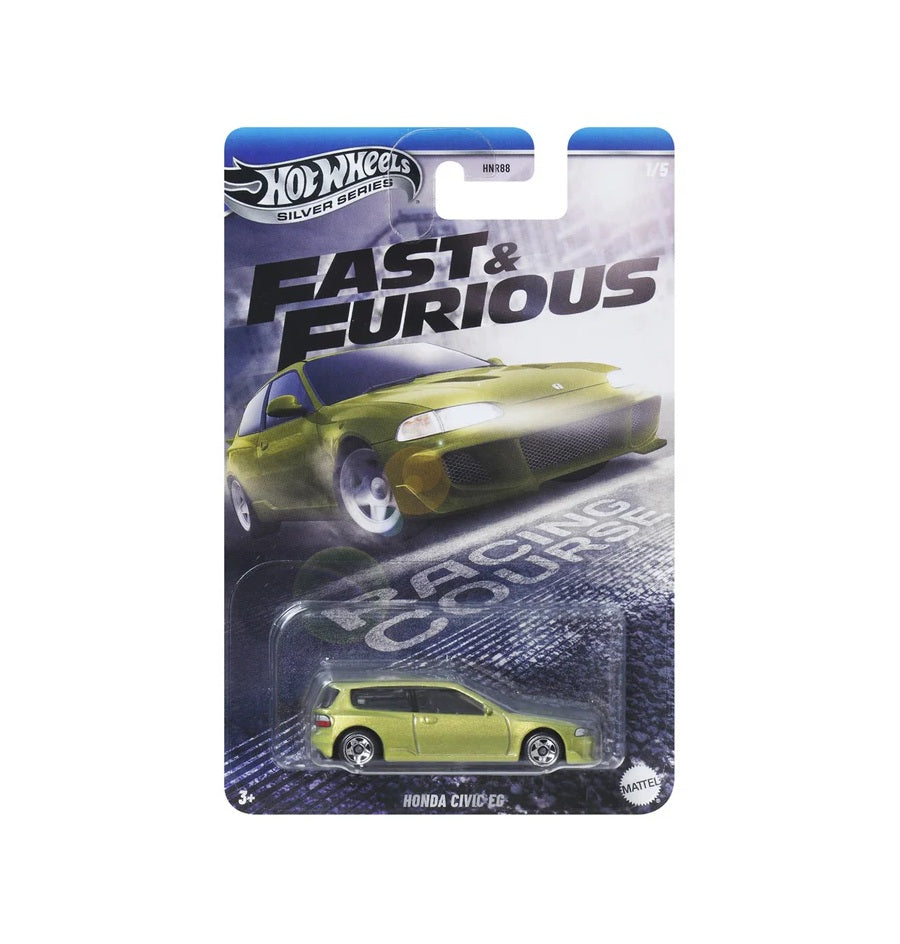 Hot Wheels Honda Civic EG Fast & Furious Silver Series