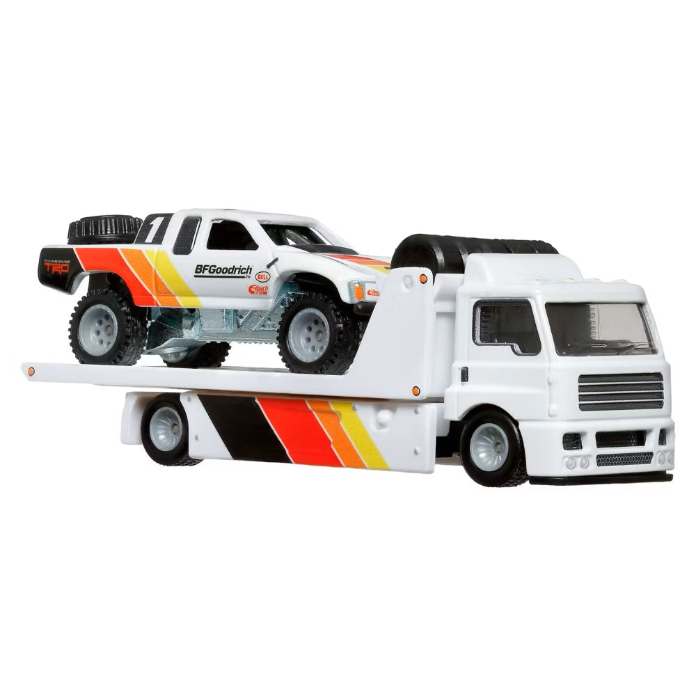 Hot Wheels Premium - Toyota Off Road Truck + Fleet Street - Series Car Culture Team Transport - Scala 1/64