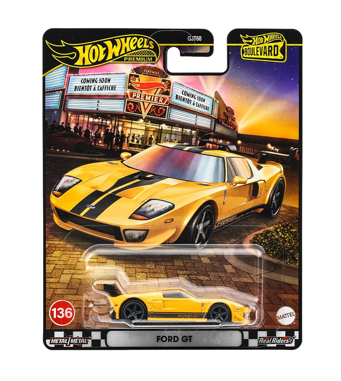 Hot Wheels Premium - Ford GT #136 - Series Boulevard - Scale 1/64