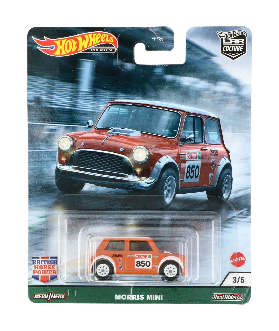 Hot Wheels Premium - Morris Mini British Horse Power - 1/64 Scale