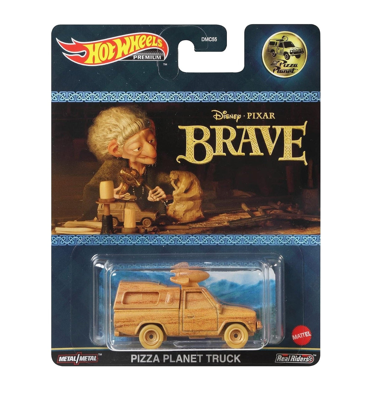 Hot Wheels Premium - Pizza Planet Truck - Brave Disney Pixar - 1/64 Scale