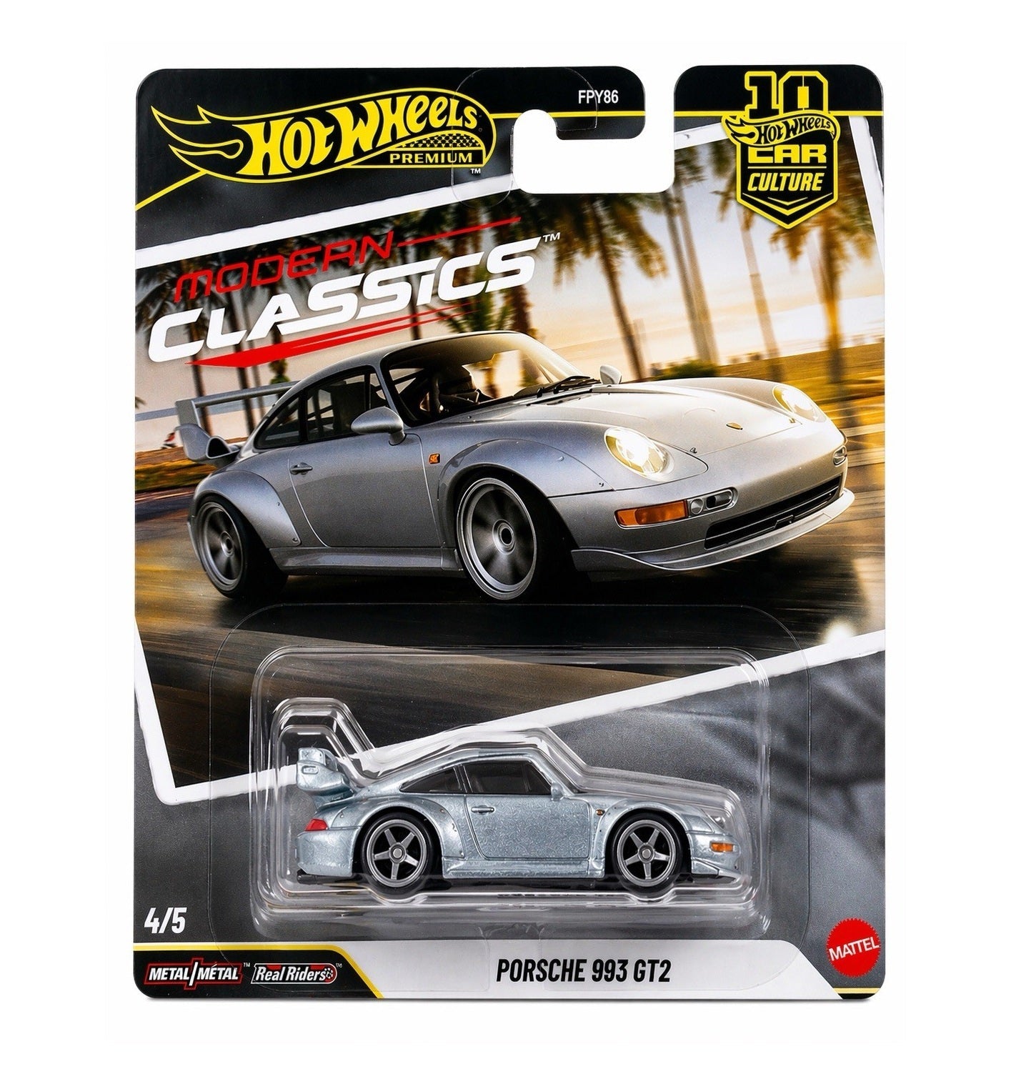 ハイボルテージです。 Hot Wheels Premium - Porsche 993 GT2 Modern Classics Series - 1/64