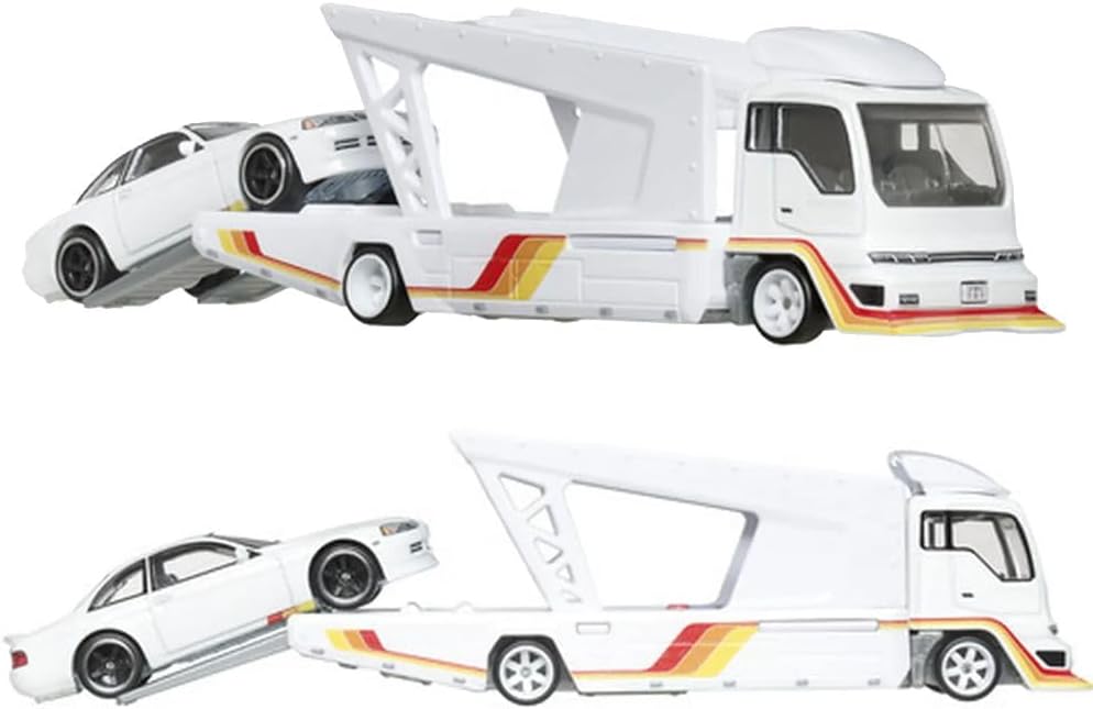 Hot Wheels Premium - Toyota Soarer + Kousoku Hauler - Série Car Culture Team Transport - Échelle 1/64