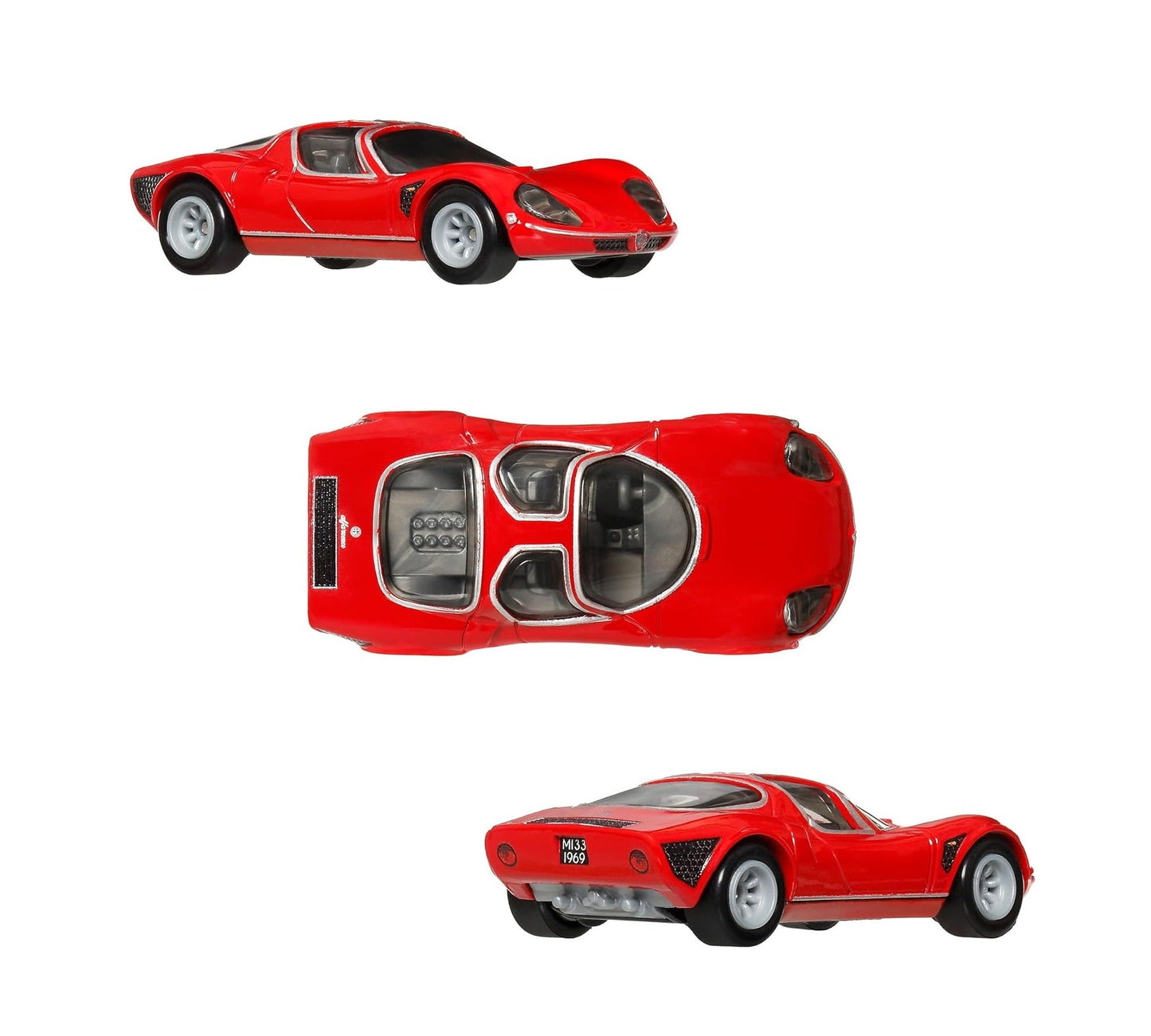 Hot Wheels Premium - 2-Pack Alfa Romeo 155 V6 TI / '69 Alfa Romeo 33 Stradale - Scala 1/64 JBK95