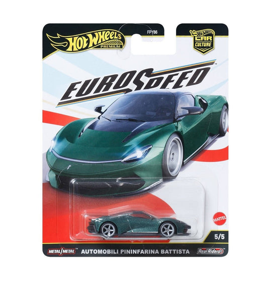 Hot Wheels Premium - Pininfarina Battista Cars - Série Euro Speed - Car Culture - Échelle 1/64