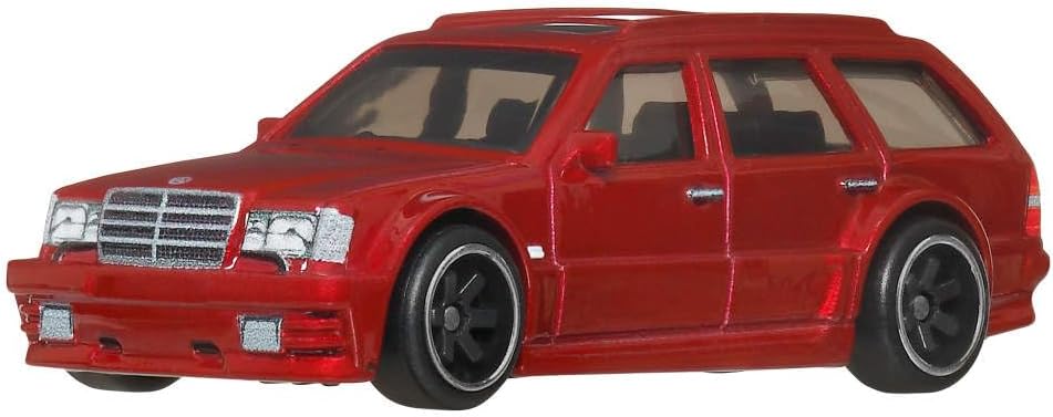Hot Wheels Premium - Mercedes-Benz E 36 AMG 36 Red Fast Wagons Series - Series Car Culture - Scale 1/64