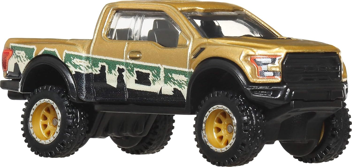 Hot Wheels Premium - 2017 Ford F-150 Raptor - Series Car Culture Off Road - Scale 1/64
