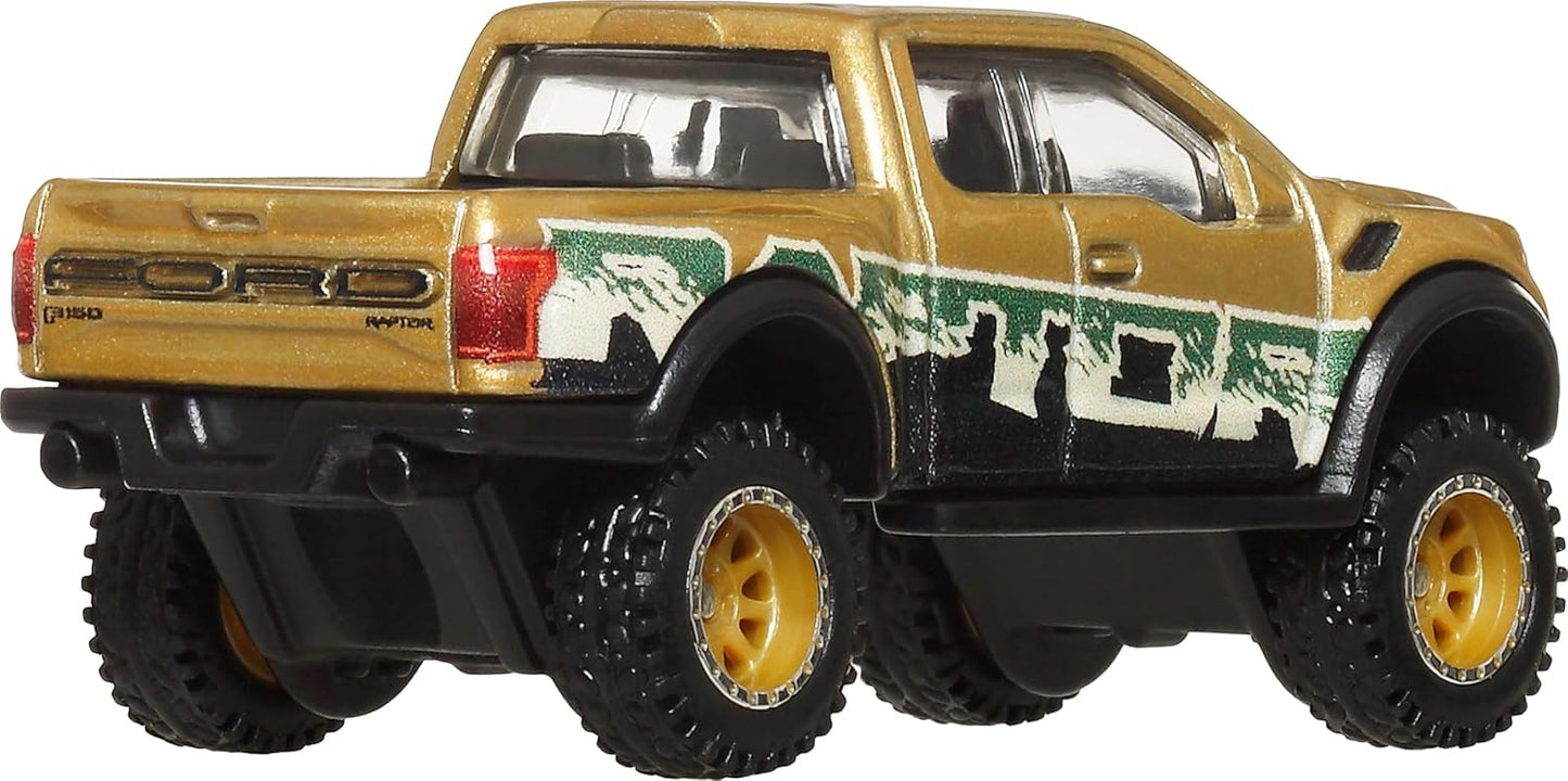 Hot Wheels Premium - 2017 Ford F-150 Raptor - Series Car Culture Off Road - Scale 1/64