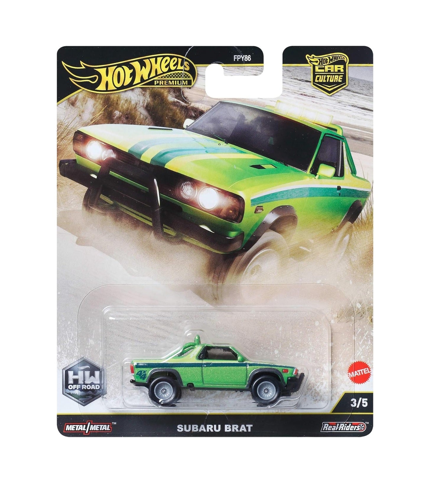Hot Wheels Premium - Subaru Brat Green - Series Car Culture - Scala 1/64