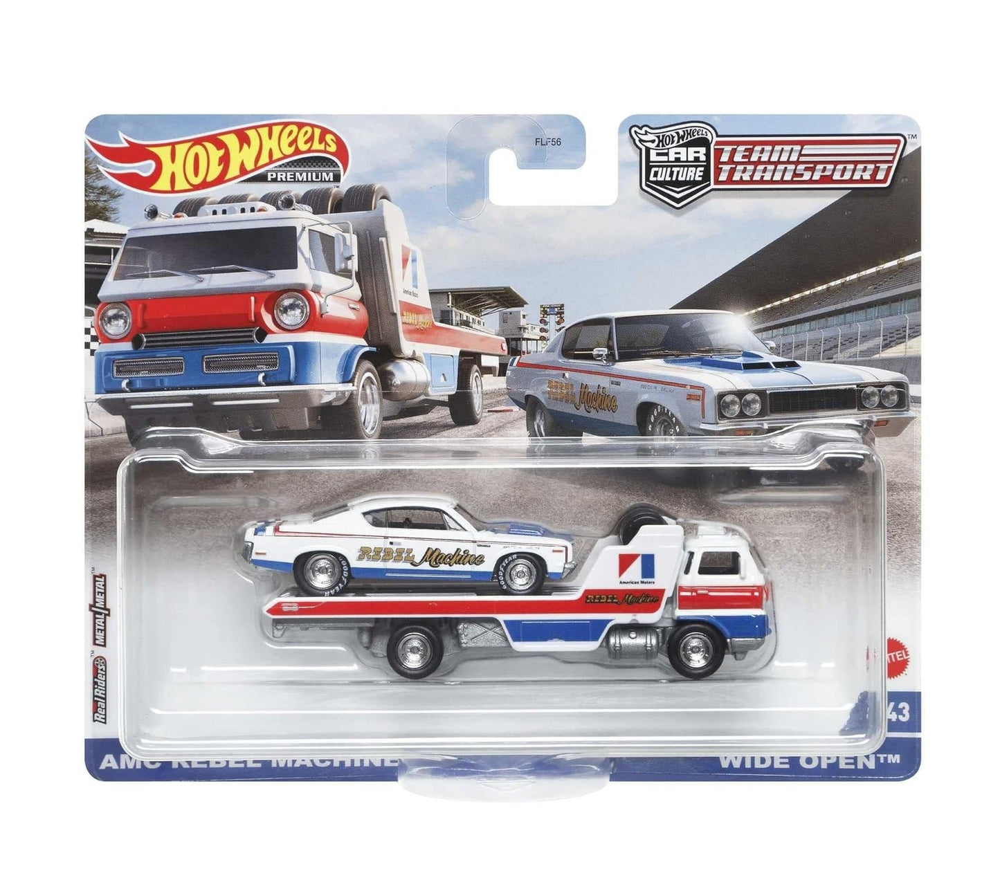 Hot Wheels Premium - AMC Rebel Machine & Wide Open - Series Car Culture Team Transport - Scala 1/64
