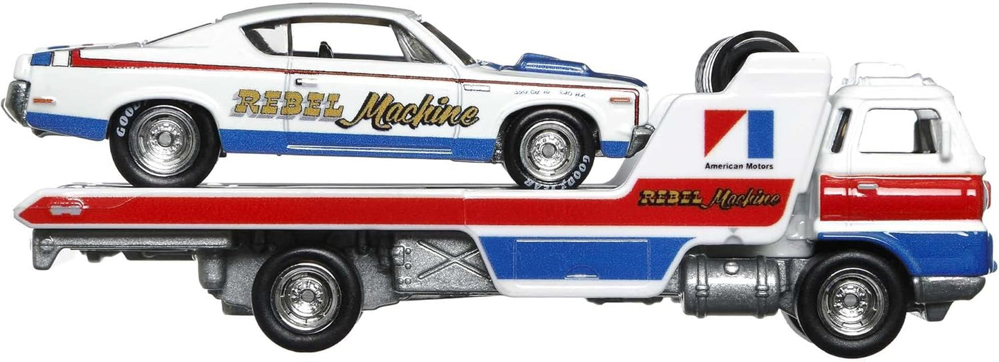Hot Wheels Premium - AMC Rebel Machine & Wide Open - Series Car Culture Team Transport - Scala 1/64