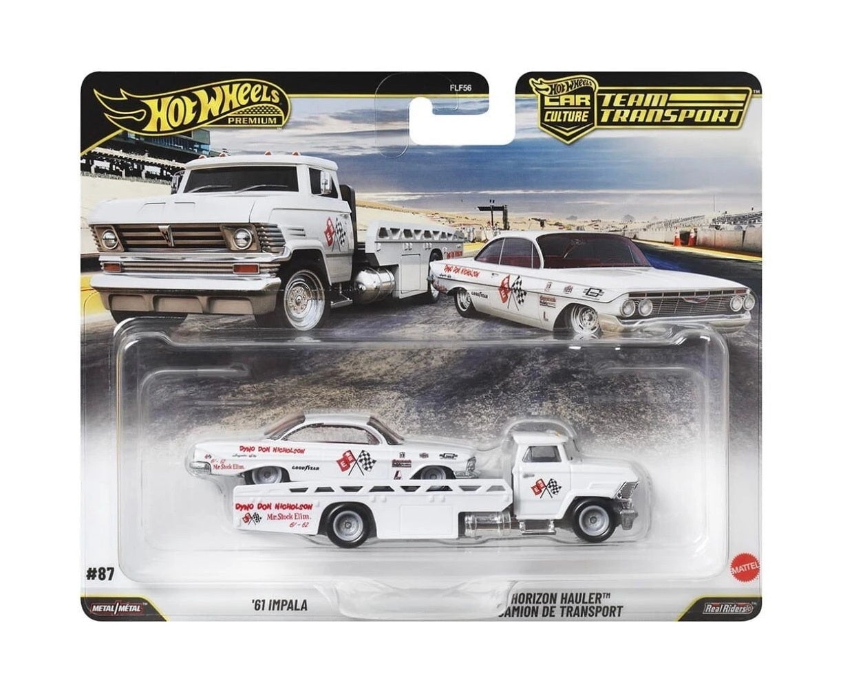Hot Wheels Premium - '61 Impala + Horizon Hauler - Series Car