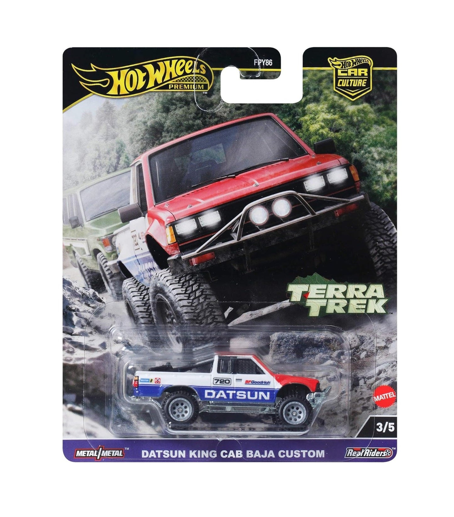 Hot Wheels Premium - Datsun King Cab Baja Custom - Series Terra Trek - Scale 1/64