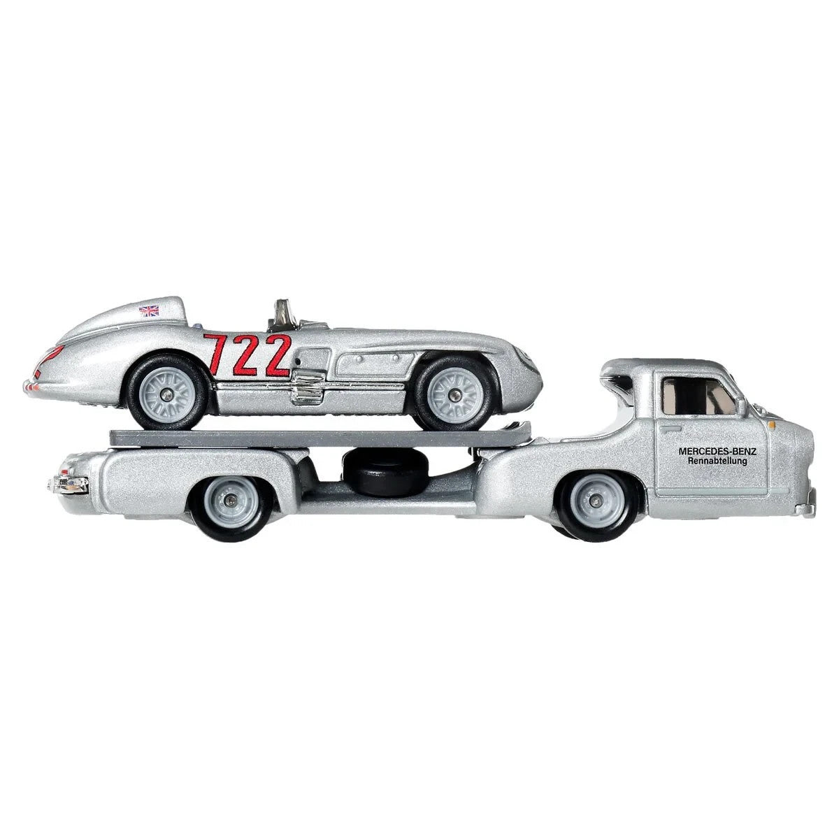 Hot Wheels Premium - Mercedes-Benz 300 SLR + Renntransporter - Series Car Culture Team Transport - Scala 1/64