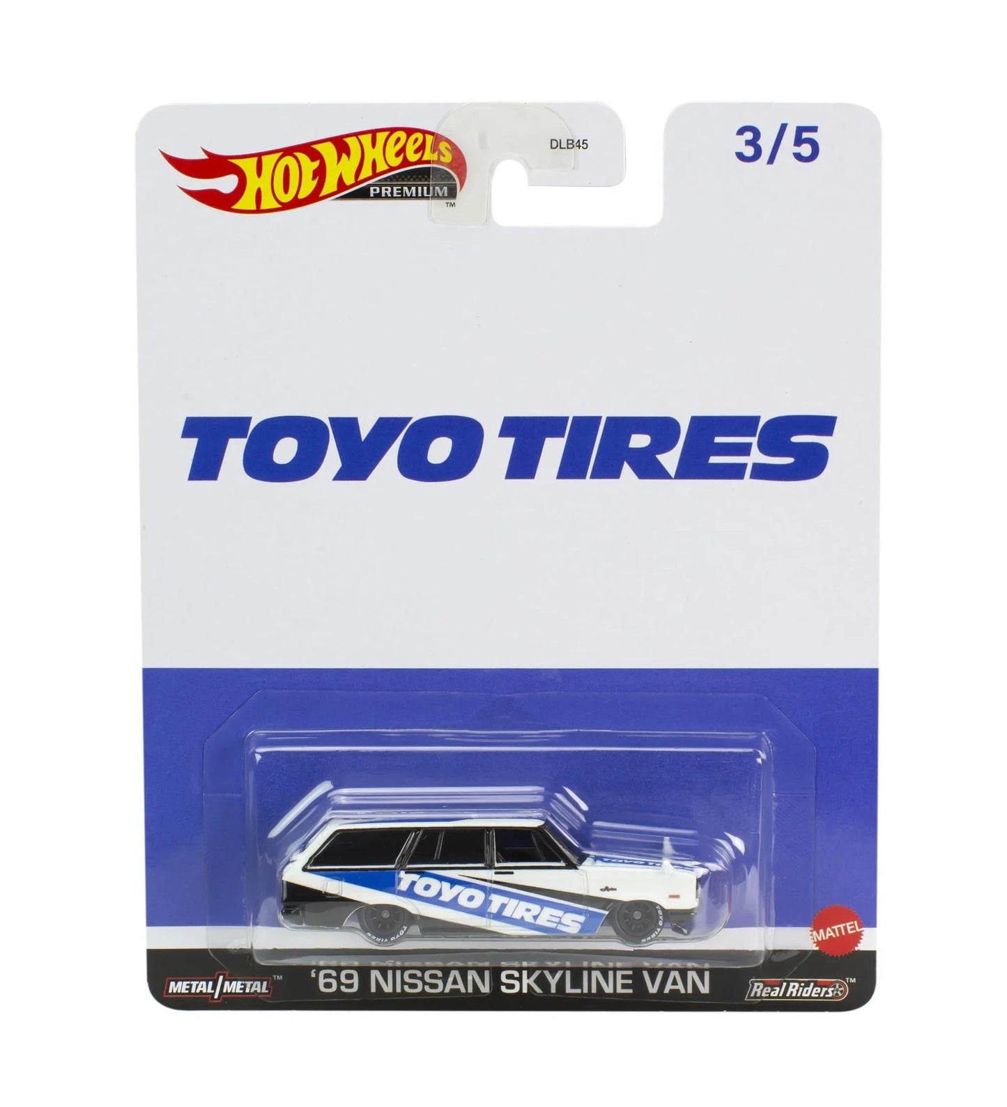 Pneus Toyo pour fourgonnette Nissan Skyline 1969 - Hot Wheels Premium - Échelle 1/64