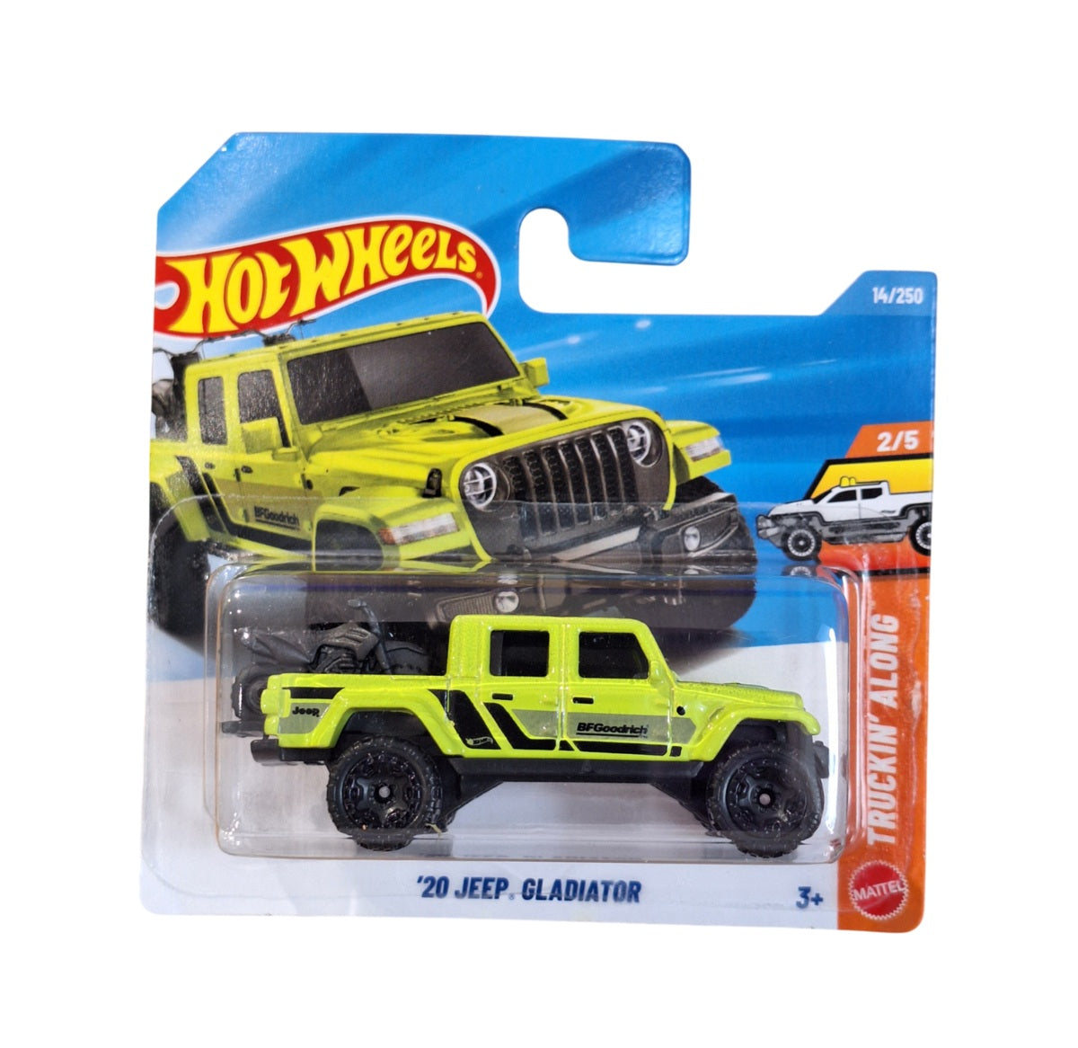 Hot Wheels - 20 Jeep GladiatoRS + 2 Moto Cross - HW Truckin' Along 2/5 - Échelle 1/64 environ