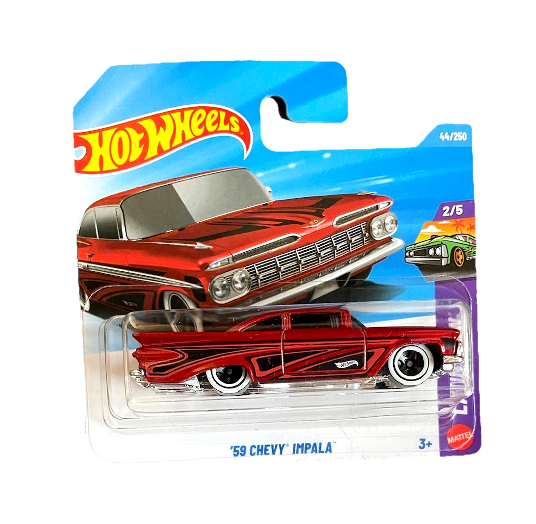 Hot Wheels - '59 Chevy Impala - HW Layin' Low 2/5 - Scale 1/64 Approximately