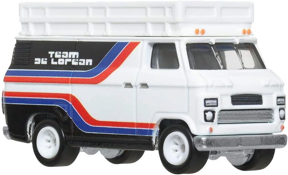 Hot Wheels Premium - DMC DeLorean + Camion de rallye HW - Série Car Culture Team Transport - Échelle 1/64