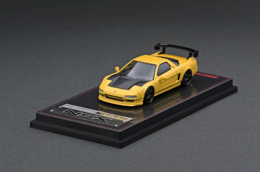 Modèle d'allumage - Honda NSX (NA1) Jaune mat - Échelle 1/64 IG1945