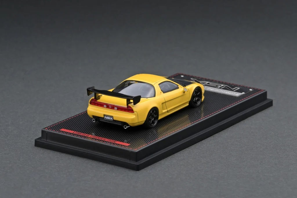 Modèle d'allumage - Honda NSX (NA1) Jaune mat - Échelle 1/64 IG1945