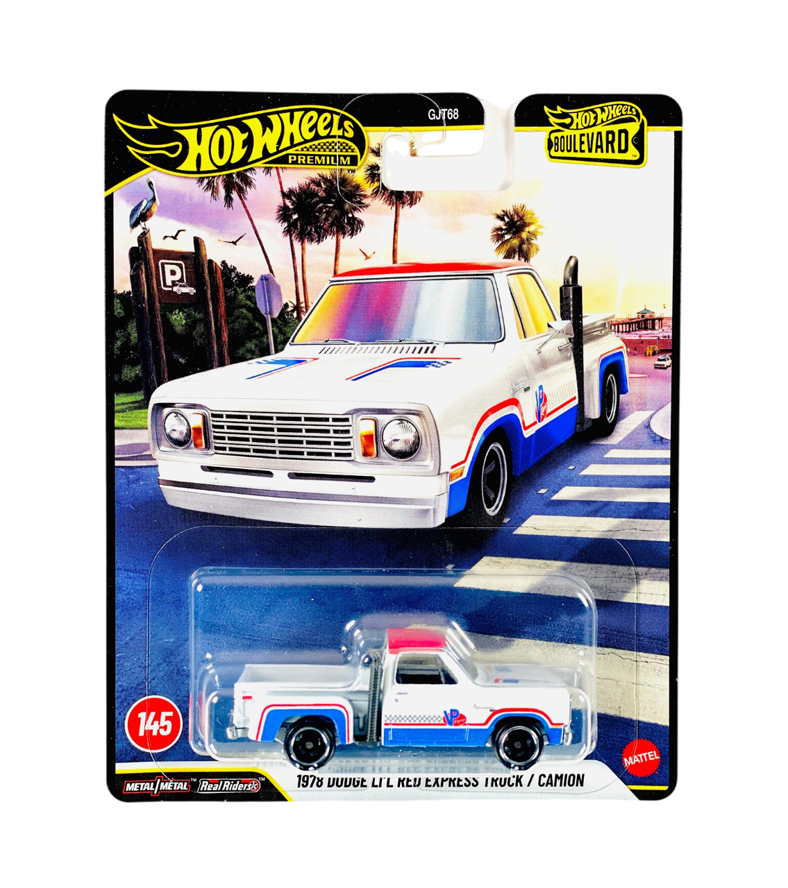 Hot Wheels Premium - 1978 Dodge Li'l Red Express Truck Boulevard - 1/64 Scale