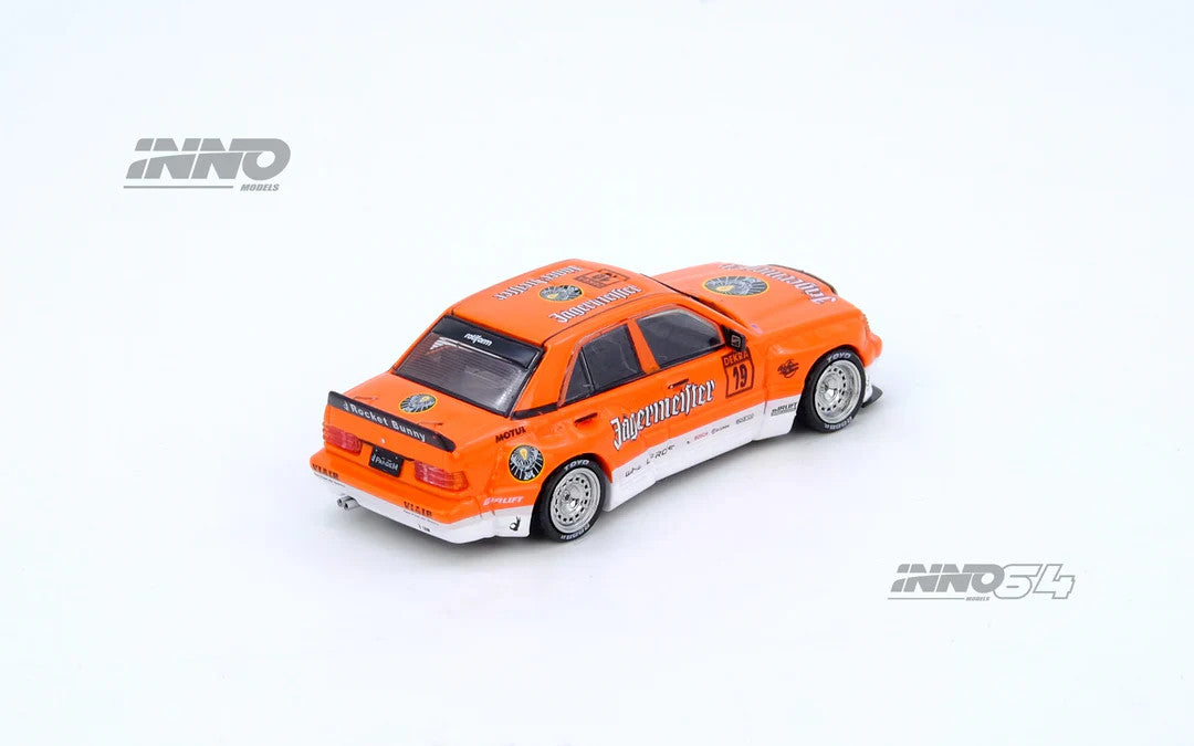INNO64 - Mercedes 190E Pandem Rocket Bunny Jäegermeister - 1/64 Scale IN64-190EP-JGMT