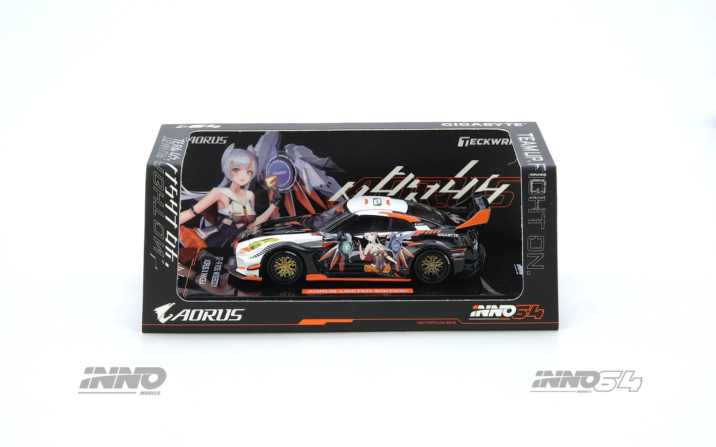 INNO64 - Nissan GT-R R35 Aorus x Inno64 Widebody Limited Edition - Scala 1/64 IN64-R35LB-AORUS
