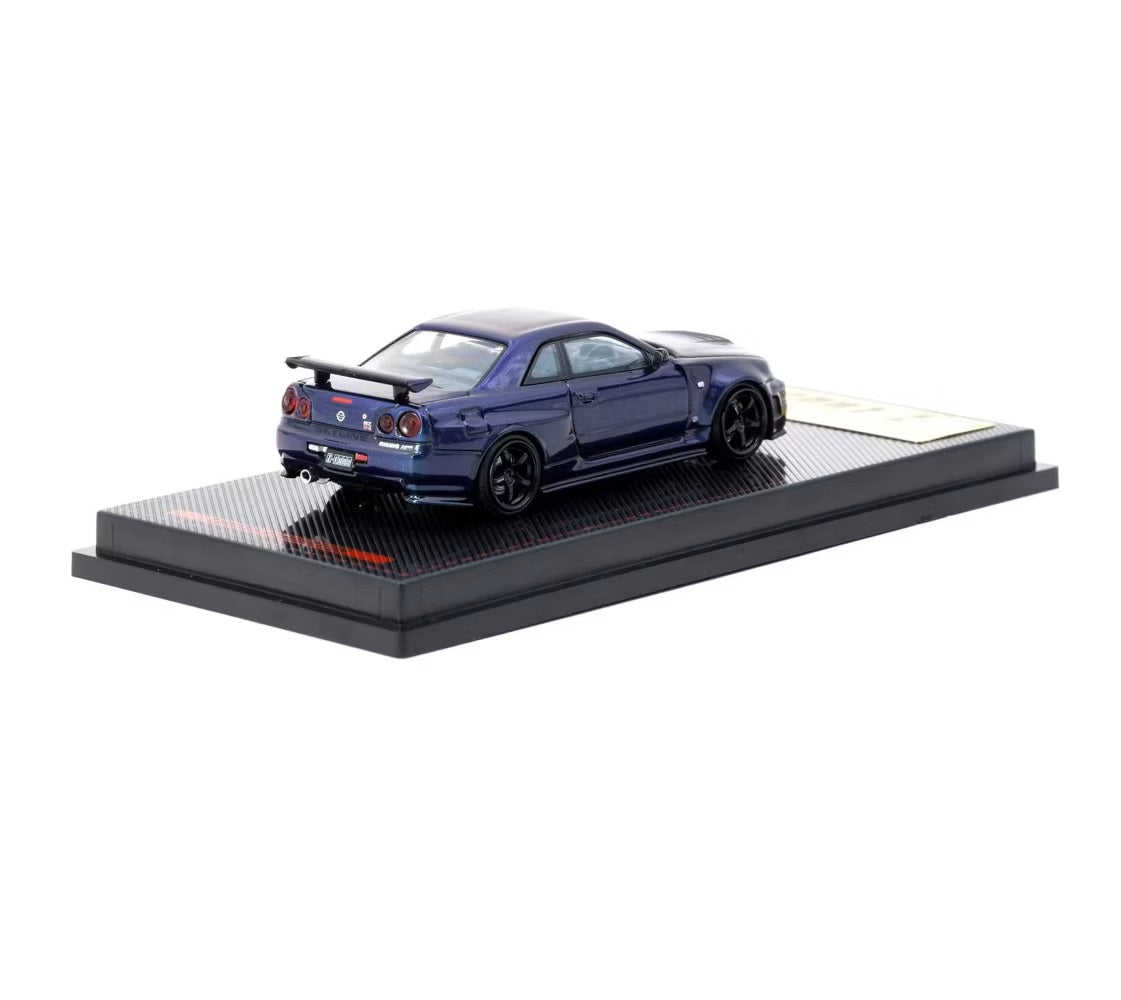 Ignition Model x Tarmac Works - Skyline GT-R Z-Tune Nismo RHD Midnight Purple III Metallic - 1/64 Scale IG3839