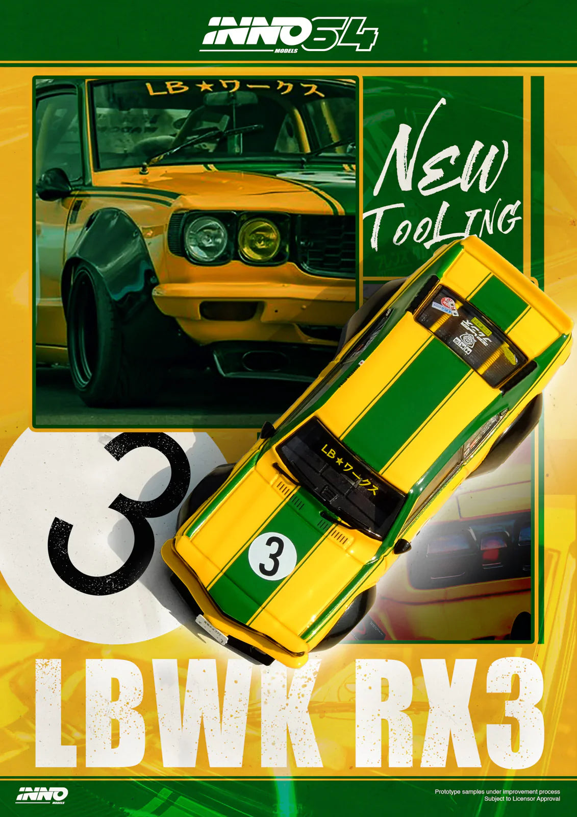 INNO64 - Mazda LBWK RX-3 Savanna - Scala 1/64 IN64-LBWKRX3-01