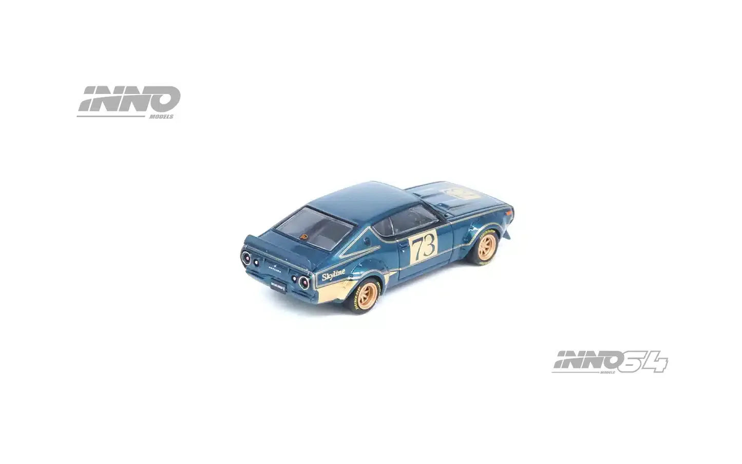 INNO64 - Nissan Skyline 2000 GT-R (KPGC110) Racing Concept 1972 Green - Scale 1/64 IN64-KPGC110RC-GRN