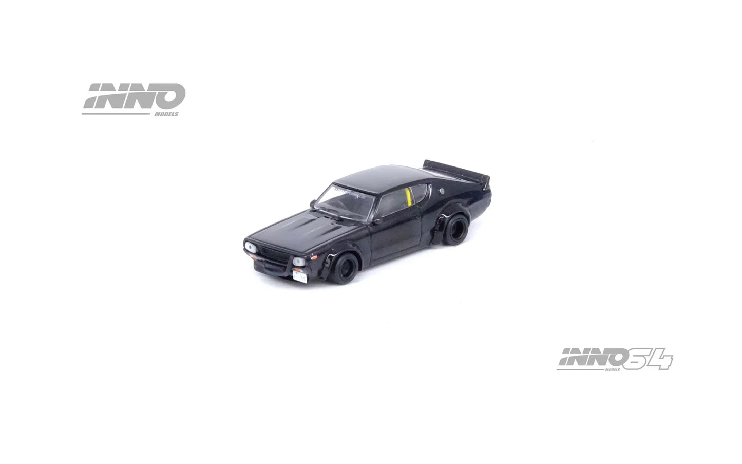 INNO64 - Nissan Skyline 2000 GT-R (KPGC110) LB WORKS "KENMERI" Black - Scale 1/64 IN64-KPGC110LB-BLA